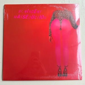 NWT St. Vincent Limited Anniversary Edition Neon Coral Masseduction LP Vinyl